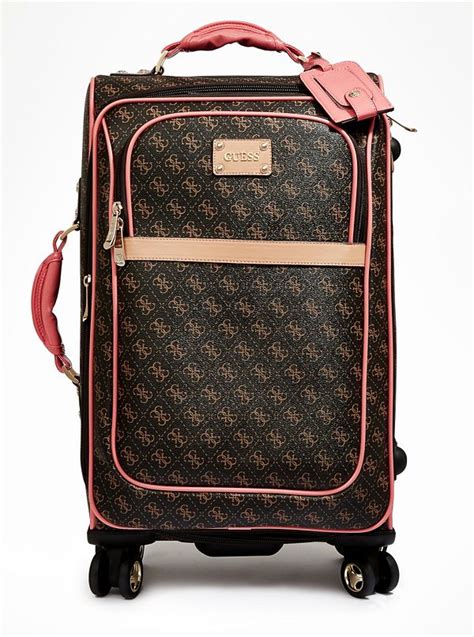 guess logo affair suitcase.